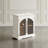 Sherree 33" Gothic Modern Arch Transitional Accent Storage Cabinet with Glass Doors-1117231162