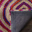 Tapis géométrique en jute / chindi tissé à la main Abhay-24290498