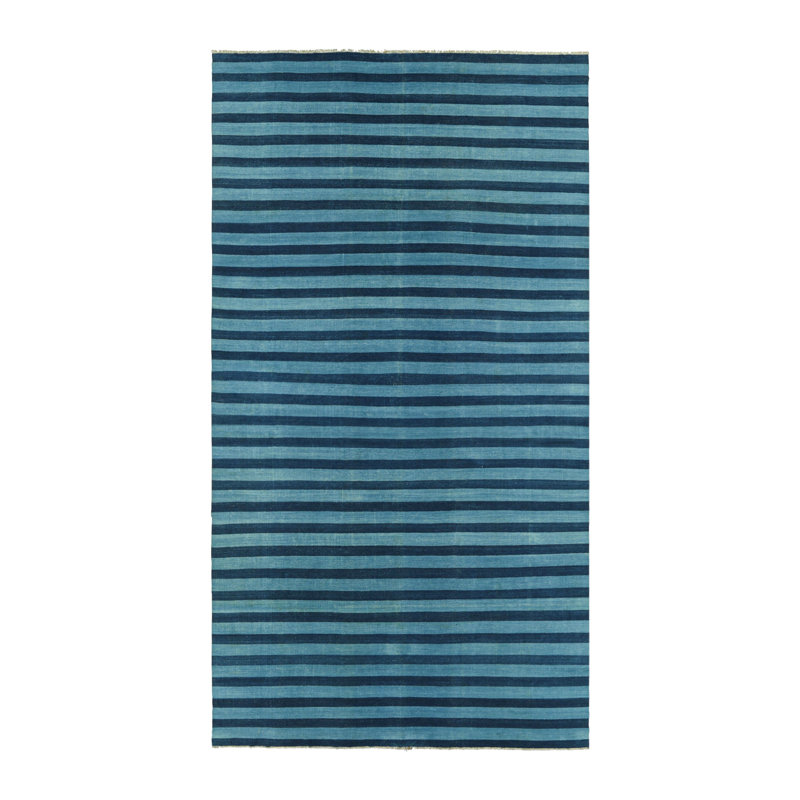 Dhuree Flatweave Cotton Striped Area Rug, Rectangle 8' x 10'