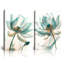 2 Piece Wrapped Canvas Wall Art
