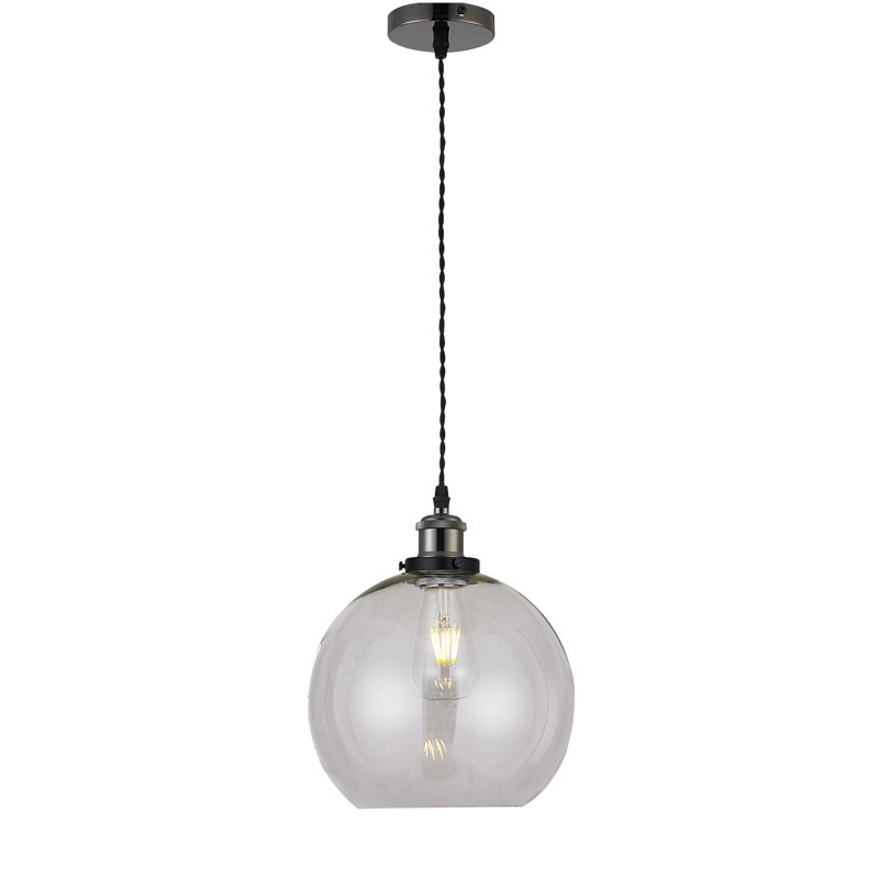 Gambier 1 - Light Sphere Pendant, Clear, Silver