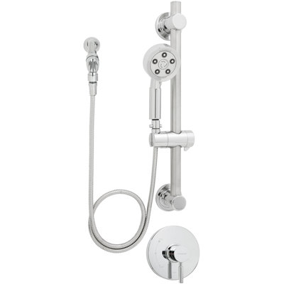 Système de douche complet thermostatique et équilibré à pression Neo