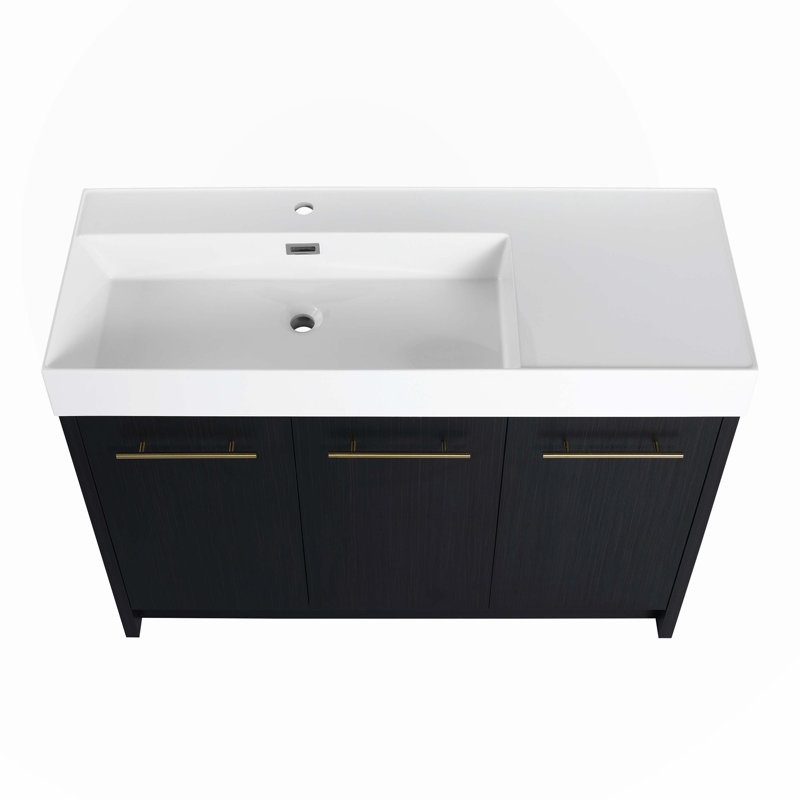 48 Inch Freestanding Bathroom Vanity with Resin Sink