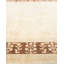 Tapis unique noué à la main éclectique Sakiko - ivoire / brun, 9 pi x 12 pi 6 po Sakiko