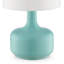 Lampe de table 17,5 po "Cheru" moderne Mid-Century, vert poudre