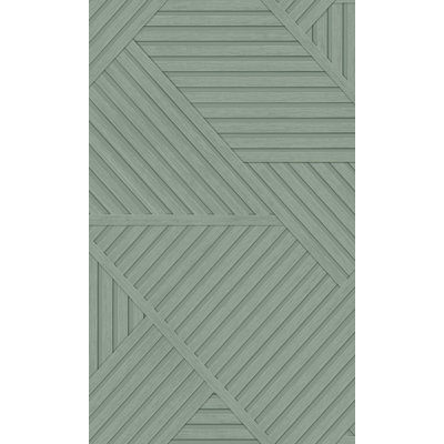 Sage Wood Panel Design Geometric Stripes Wallpaper 57sqft