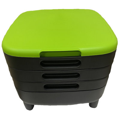 6 Gallons Plastic Odor Resistant Worm Bin