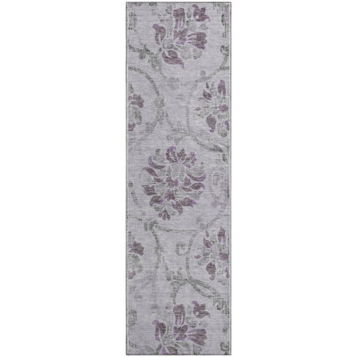 Premium Machine Washable Prisco Lavender Rug