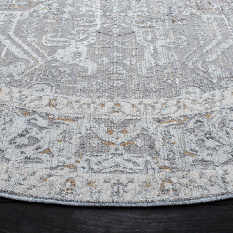 Marti Performance Oriental Rug Oriental Rug, Round 6'7"