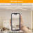 Lovice Modern LED Dimmable Pendant Light with Remote, Wavy Acrylic Chandelier