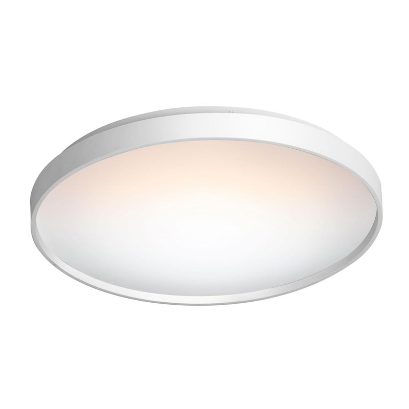 Geza LED Flush Mount, White