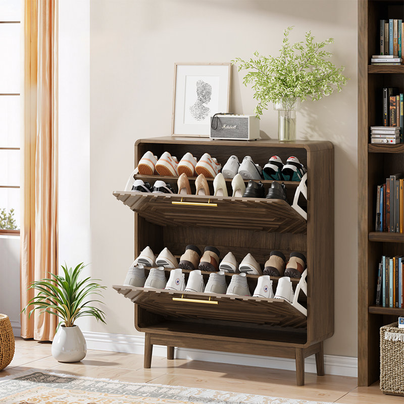 Rangement à chaussures 31,5 po Mid-Century