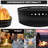  - Smokeless Fire Ring Insert - 36" X 10" - Premium Heat Resistant Coated Carbon Steel Portable Fire Ring Liner For Above Or In-Ground Setups, Backyard, Camping Bonfires & Gatherings