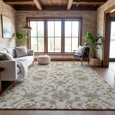 Premium Machine Washable Gurubaksh AMF1149 Moroccan Rug