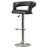 Swivel Upholstered Adjustable Height Counter Stool with Metal Frame