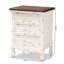 Table de chevet 3 tiroirs Audet