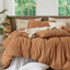 Ensemble de housse de couette à rayures 100% coton lavé MooMee-111721000-105229476
