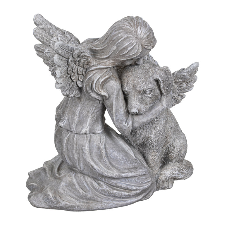Statuette en résine pour chien, 8,5 po