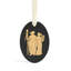 Festive Ornaments 0.28'' Handmade Stoneware Holiday Shaped Ornament