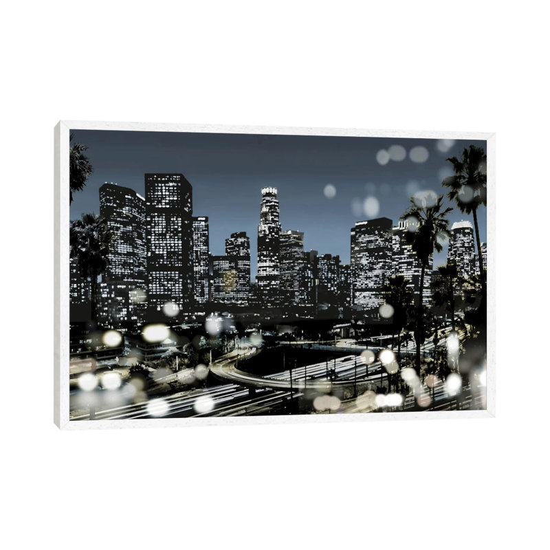 L.A. Nights II by Kate Carrigan - Print on Canvas, White Framed Canvas, 66.04 cm H x 45.72 cm W