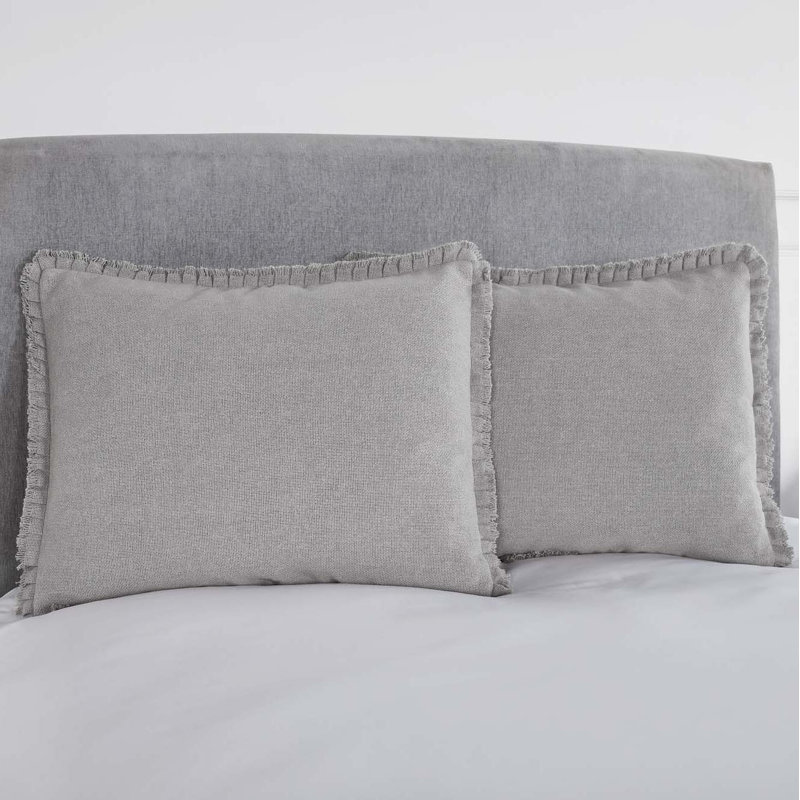Taie décorative en jute 100% coton, Standard