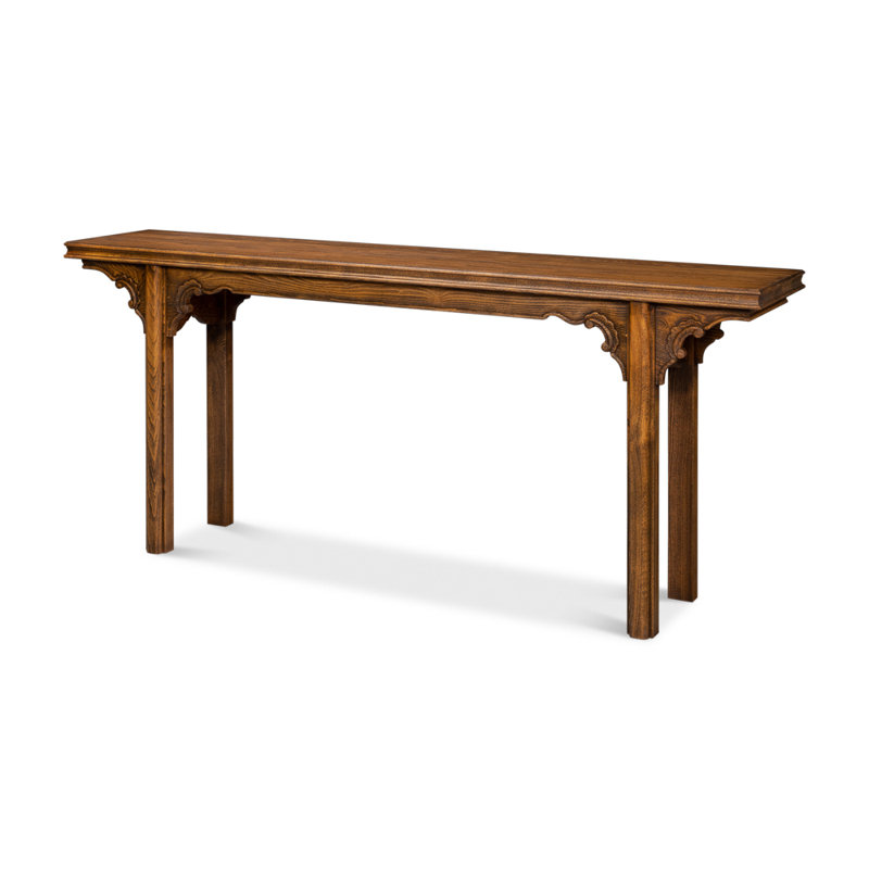 Equestrian 76'' Solid Wood Console Table