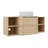 Wall-mounted vanity and storage shelf combination