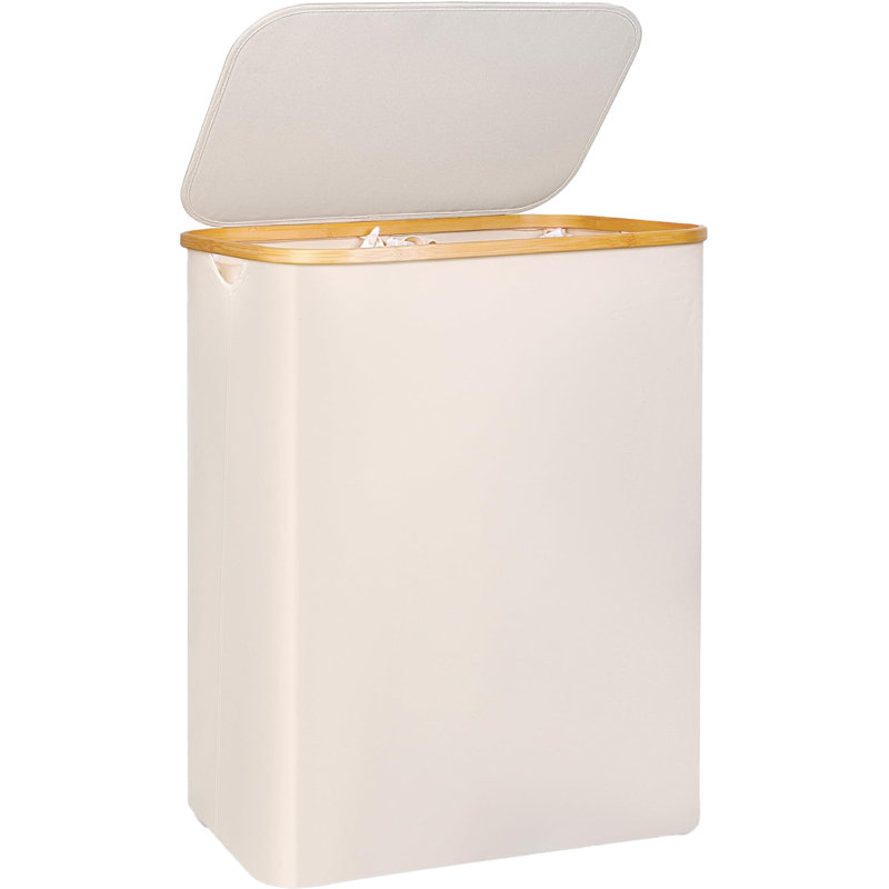 Bhargava Laundry Hamper with Handles, Beige