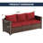 3-Seat Outdoor Wicker Patio Sofa-916170600