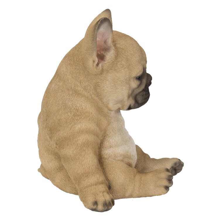 Hi-Line Gift 7 Sitting Sleepy Bulldog Puppy Garden Statue