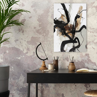 Couverture de base - ensembles abstraits d'art noir et blanc