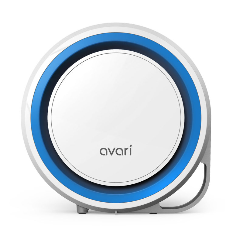 Avari Blue and Silver Compact Tabletop Air Purifier