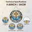 Panneau de vitrail 12 "H Sea Cross-529517217