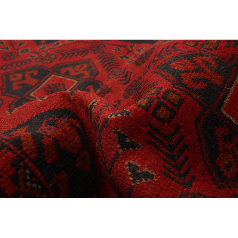 Tapis unique en laine noué à la main 6 pi 6 po x 9 pi 8 po nouvel âge Aloria