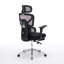 Fauteuil de bureau ergonomique avec support lombaire à massage, appui-tête 4D et accoudoirs 5D, dossier réglable haut et profondeur d'assise