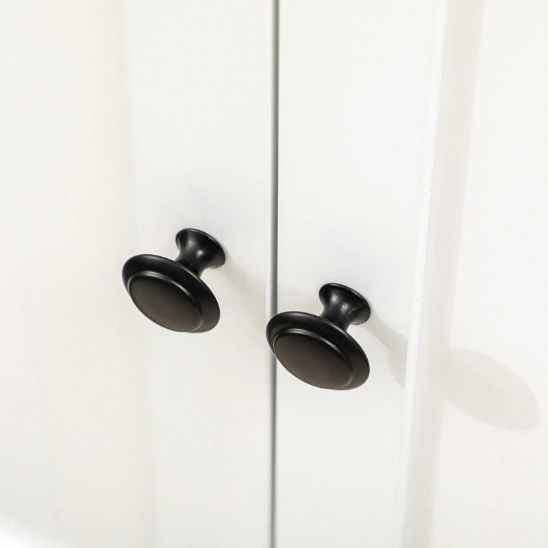 Coffre moderne de salle de bain sous le lavabo, blanc avec portes doubles et tablette réglable pour armoire murale à usage mural en blanc, porte pratique