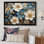 «Golden Golden» et «White Seasonal Flowers Dream V» sur impression sur toile