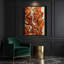 Abstrait art fluide sur toile rouge 22-285628320