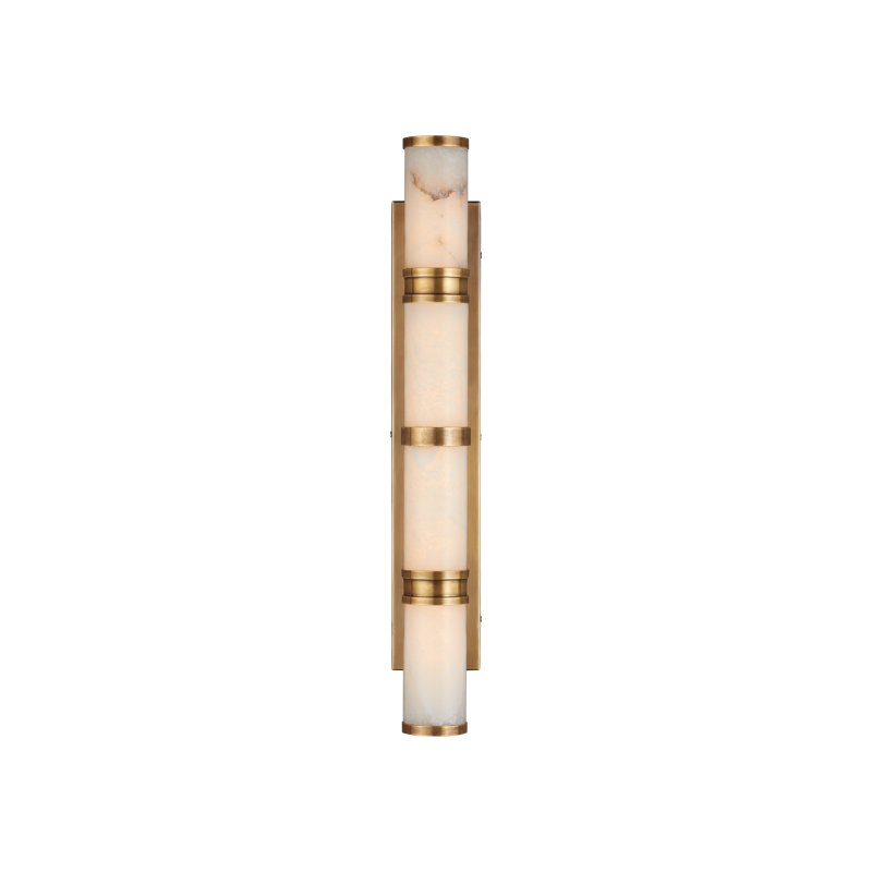Brenham Wall Sconce, Natural/Vintage Brass, 11, 4.5" H x 28.5"W x 5"D