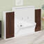 Lit escamotable mural avec placard, tiroirs et table Murphy