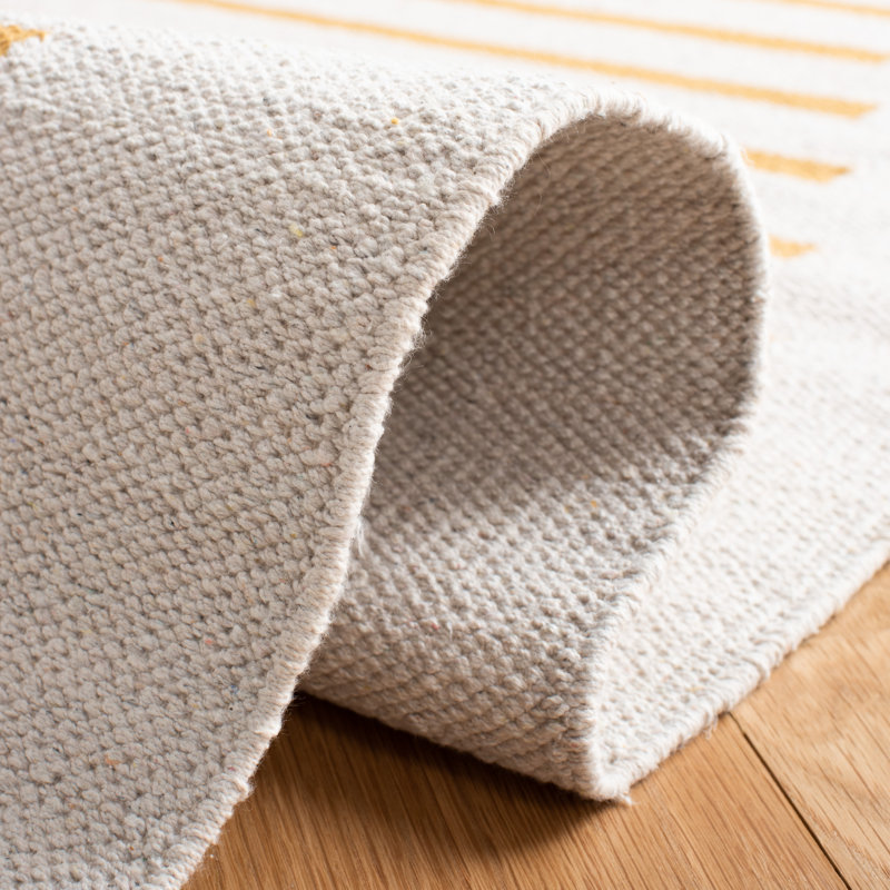 Tapis en coton tissé à la main Estle, Rectangle de 5 pi x 8 pi