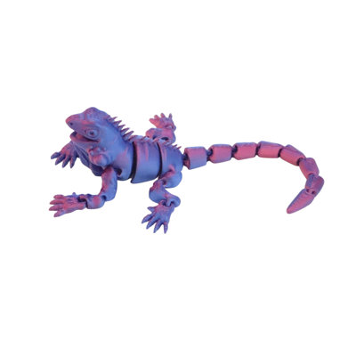 Lizard Toys With Flexible Characters And Gradient Tabletop Decorations