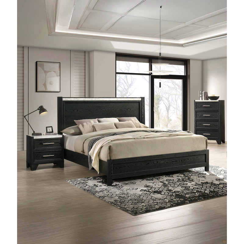 Table de chevet 2 tiroirs 1Pc