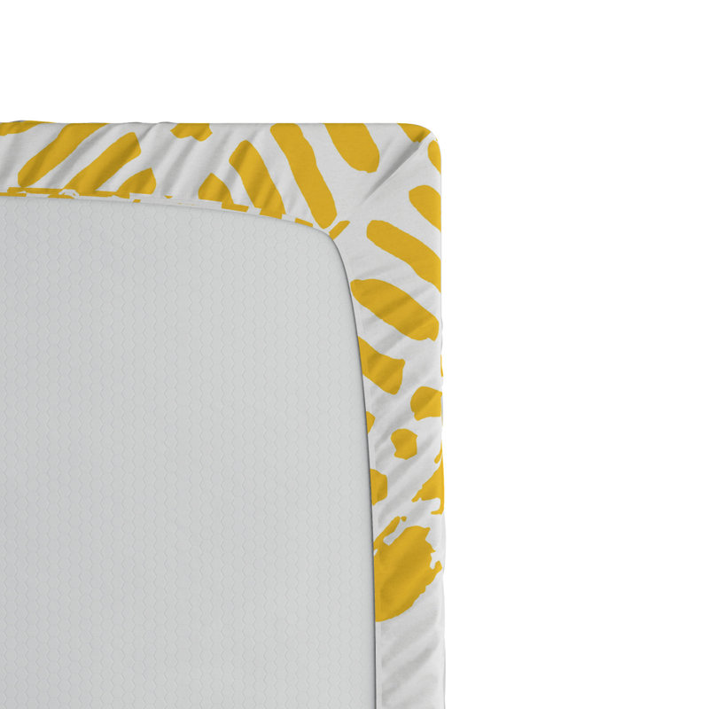 Microfiber Chevron Fitted Sheet, Twin Fitted Sheet