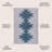 Katriel Minimalist Geometric Machine-Washable Gray/Blue Rug-1612857463