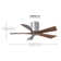 60" Irene 5-Blade Hugger Ceiling Fan with Wall Remote