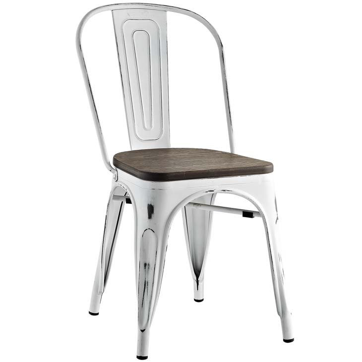 Modway Promenade Distressed Steel Dining Side Chair (Set of 2) Modway 