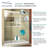 44" W x 80" H Bypass Frameless Shower Door with TruMotion Technology-69322892