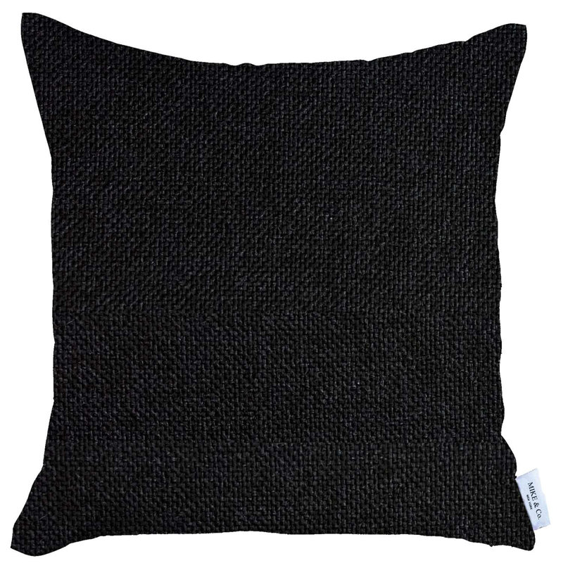 Reversible Pillow Insert, Black Modern Texture