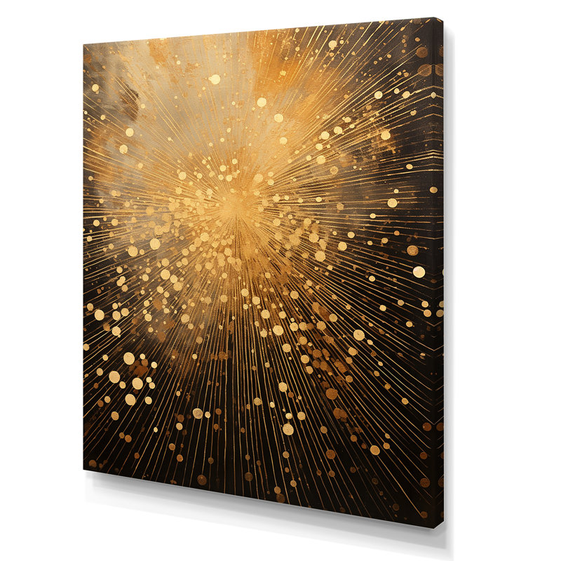 «Yellow Fireworks Extravaganza», reproduction sur toile, Toile tendue, H 20 po x l 12 po